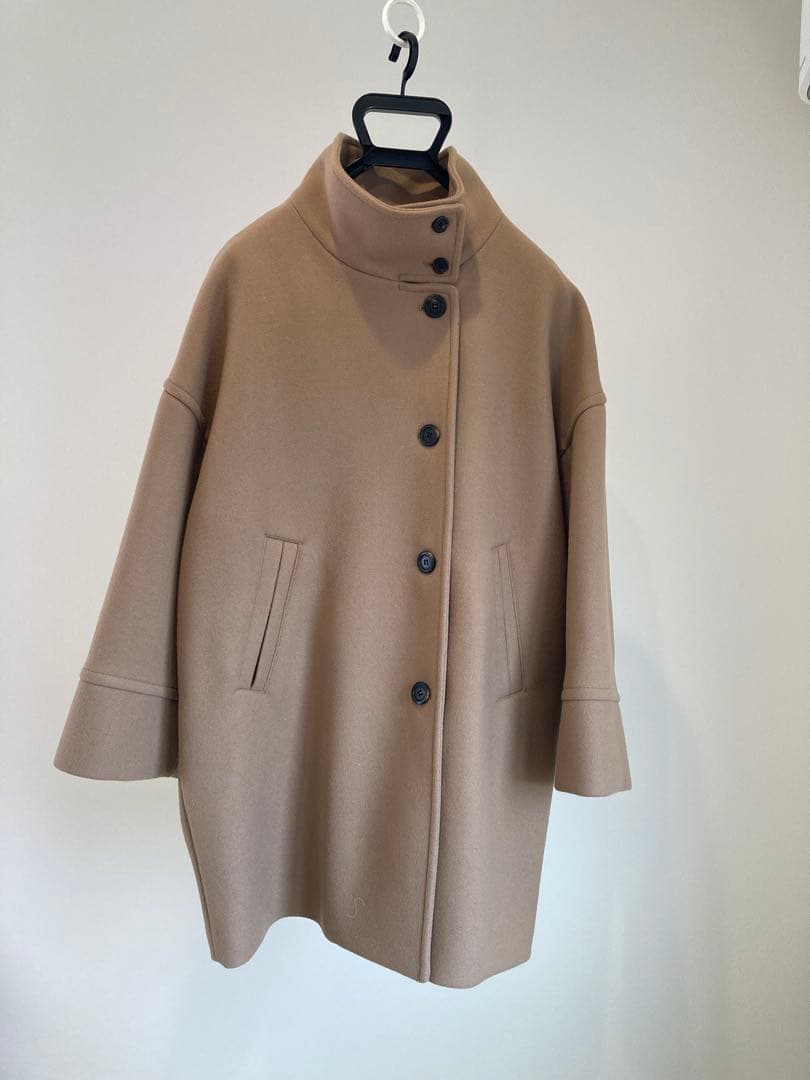 メルトンスタンドポンチョコート