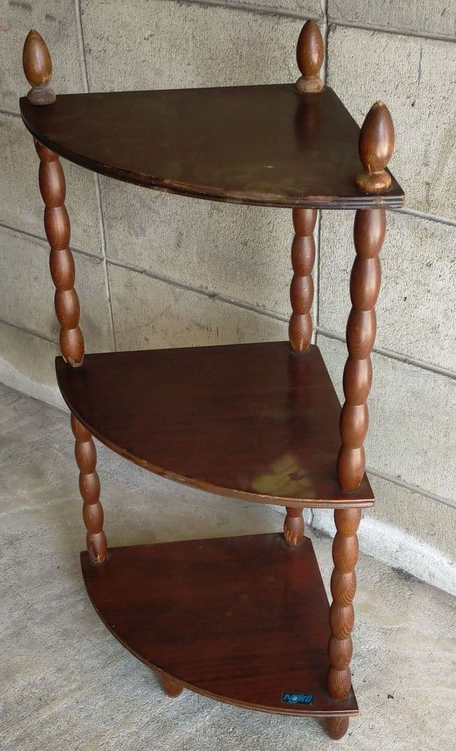 昭和レトロ・ナジコ・棚・飾り棚・コーナラック・古道具・アンティーク