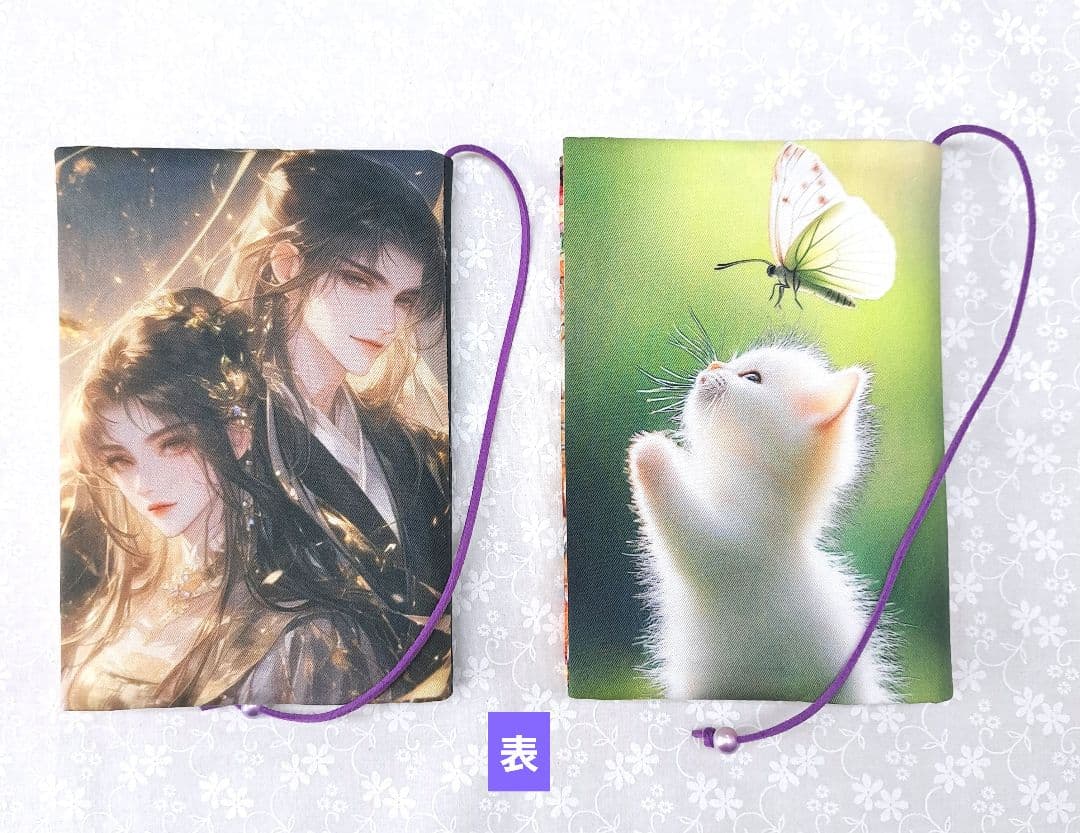 みい⑧ショルダーバッグ、スマホポーチ、ブックカバー、フラットポーチ