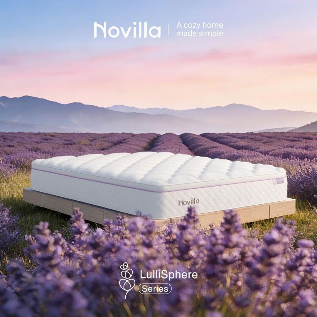 ✨️極厚26cm✨️シングルマットレス 天然ラベンダー生地 硬め180N