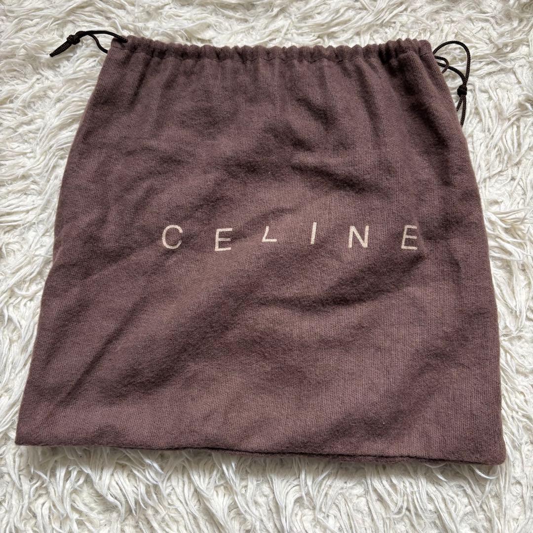 美品　セリーヌ ヴィンテージ　エナメル　ブラック チェーン ベルト レディース