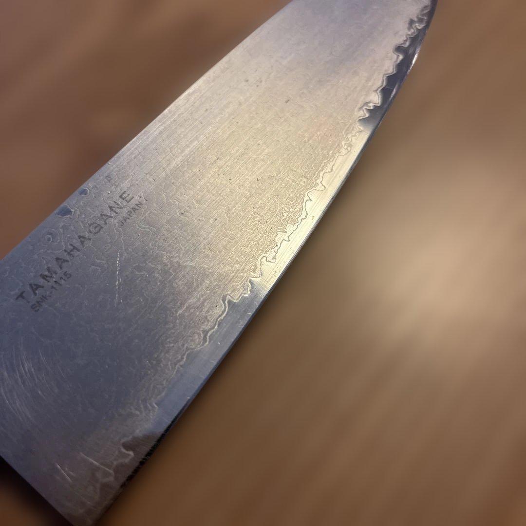 片岡製作所　ダマスカス　三徳包丁