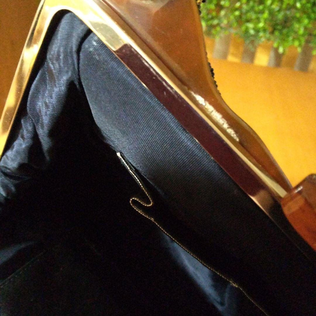 銀座　Hakubotan　ヴィンテージ　ビーズバッグ　総花柄