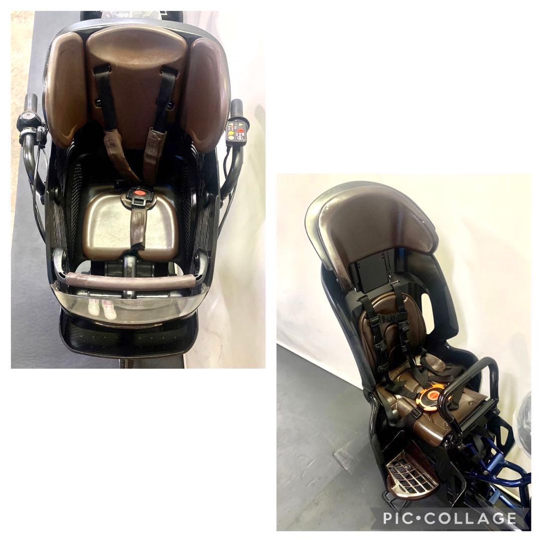 1年保証 ヤマハ　パスキッス　20インチ　3人乗り　紺色　電動アシスト自転車