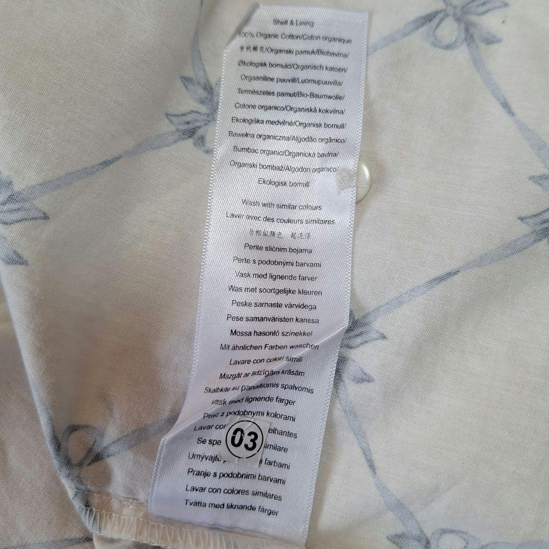 ダムソンマダー　ビッグカラーブラウス　ボリュームスリーブ　XL 相当　リボン柄