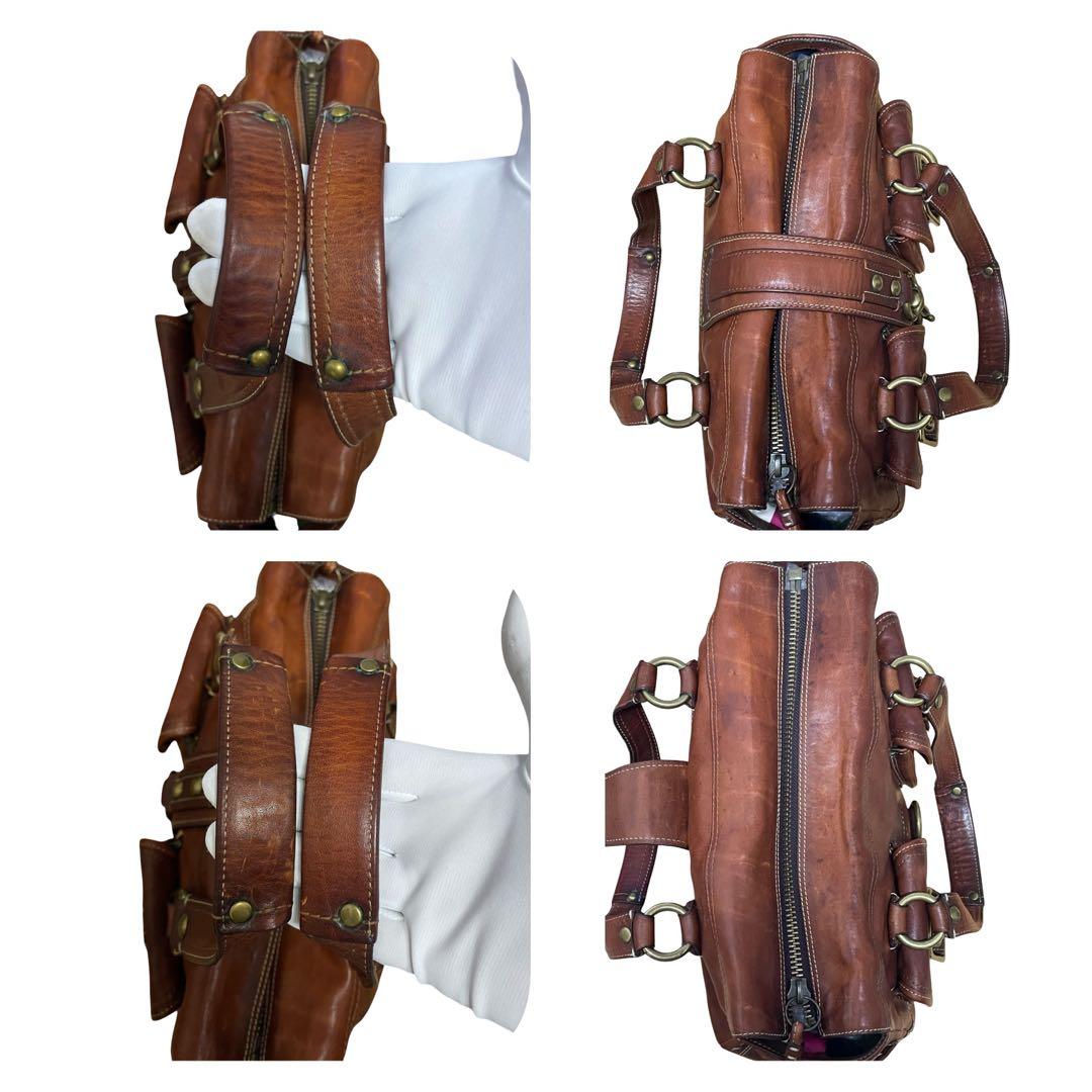 バッグ 65th Coach Flap Legacy Satchel Bag Brown