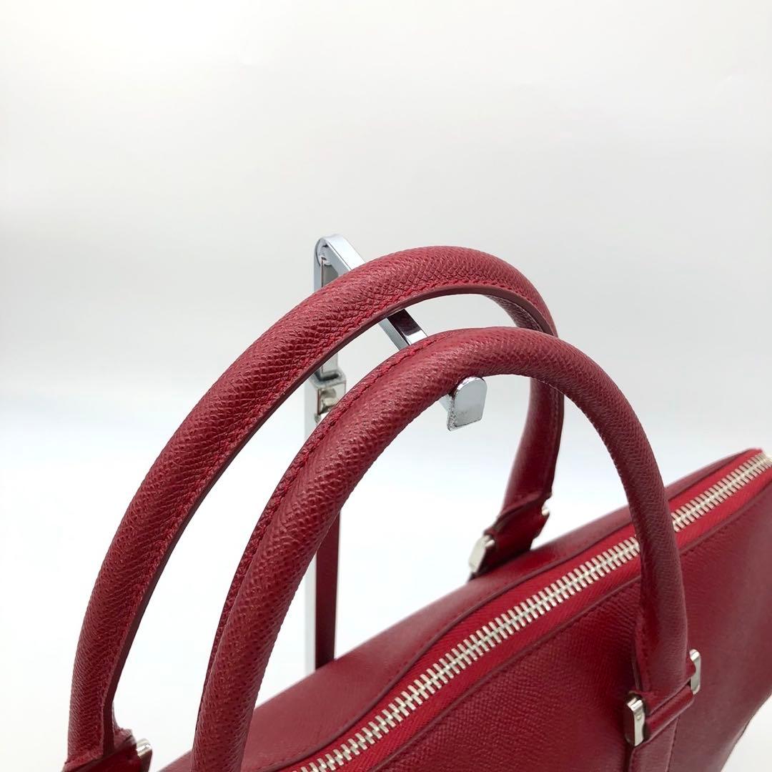 ✨極美品✨ブルガリマン ビジネスバッグ A4可能 パラジムロゴ金具 レザー