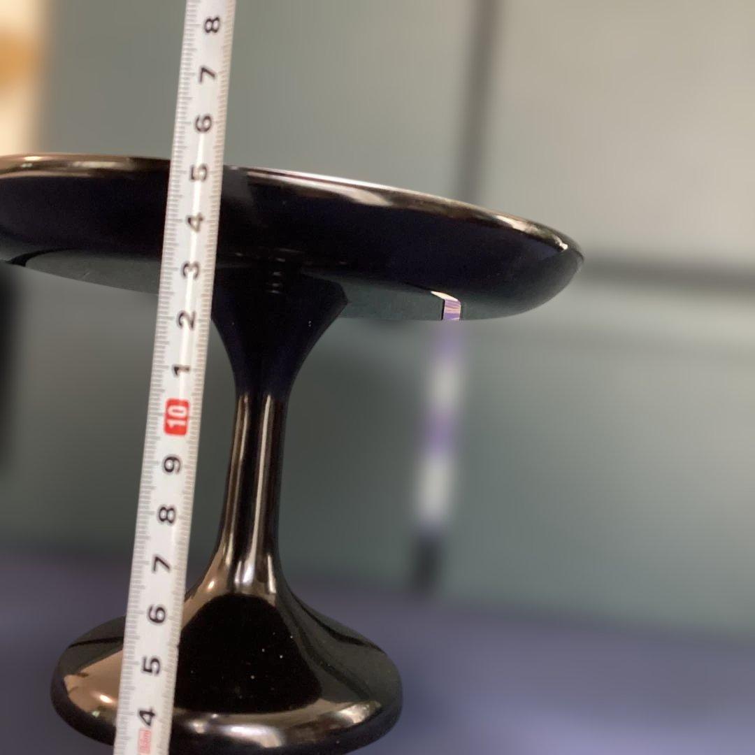 輪島塗黒塗高台八寸　10客　　新品未使用　　　木製漆器