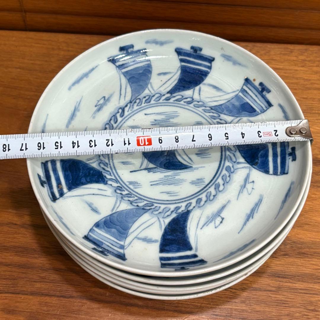 江戸時代　古伊万里　染め付　皿