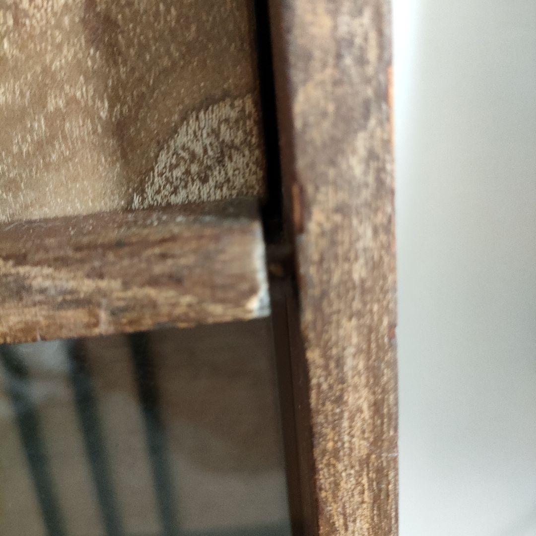 木製ガラス扉収納キャビネット