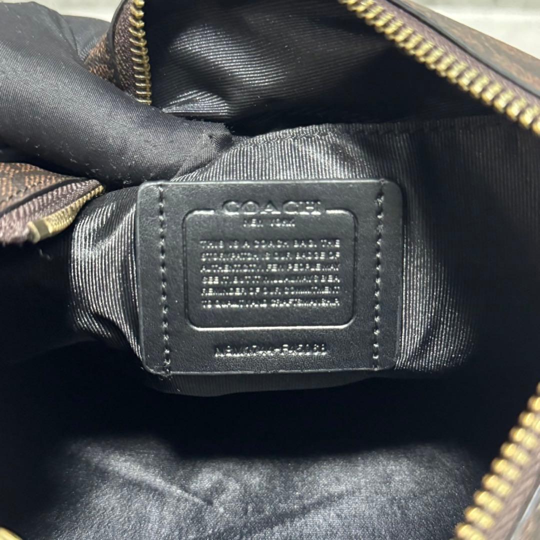 未使用級✨️コーチ バケットバッグ ショルダー 肩がけ PVC レザー 黒