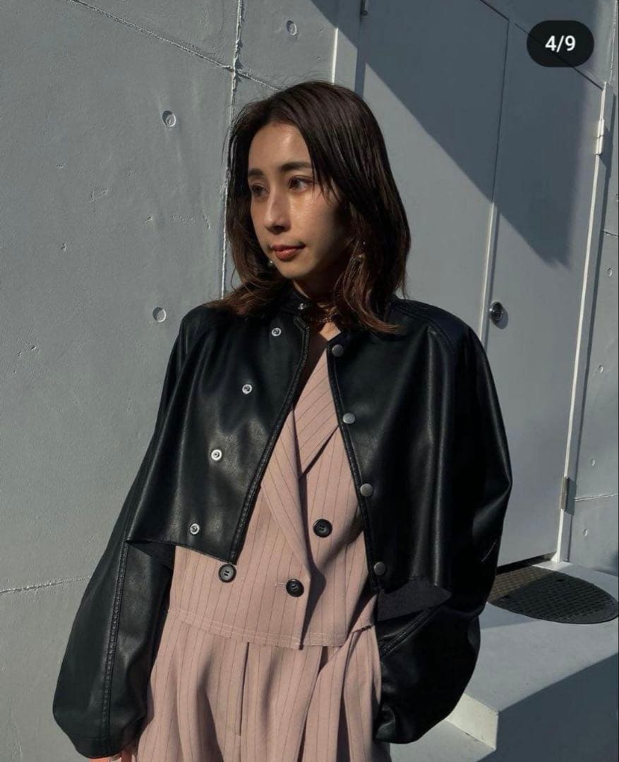 AMERI VINTAGE アメリヴィンテージ　レザーショートジャケット