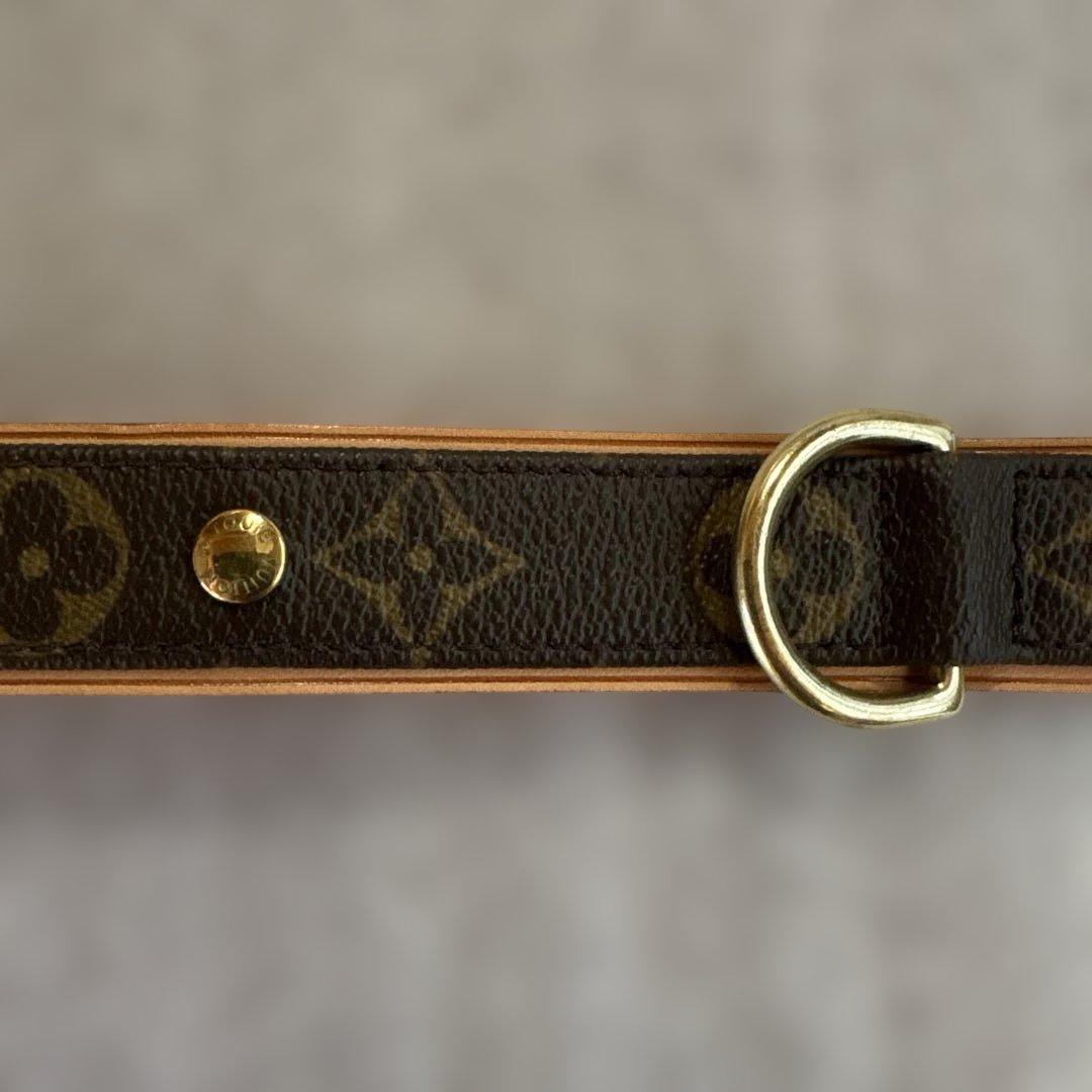 【超美品】LOUIS VUITTON モノグラム／大型犬用 高級レザー首輪