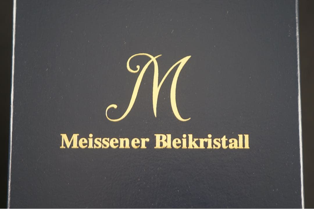 Meissen crystal マイセン 一輪挿し 花瓶 グリーン 美品