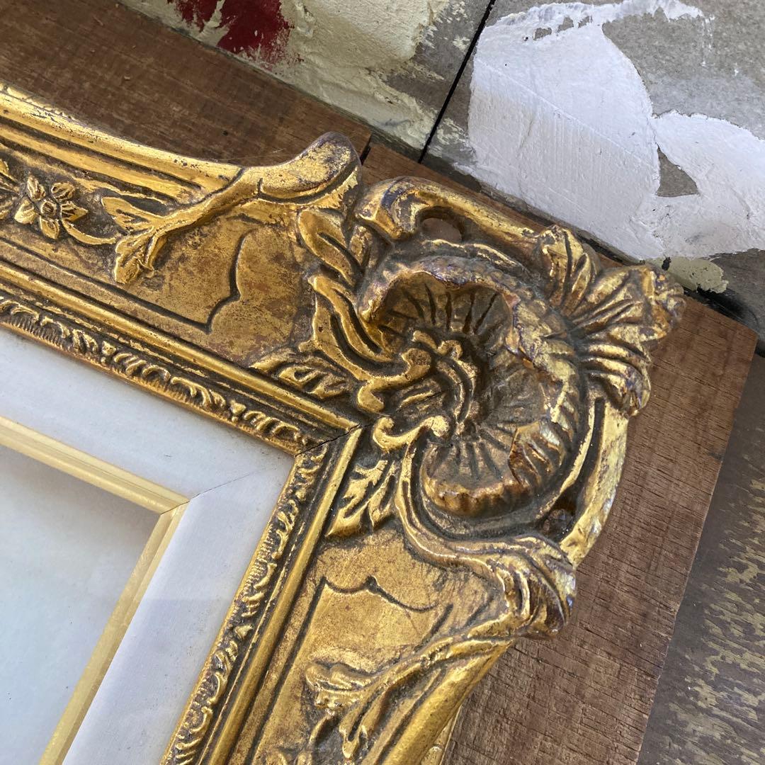 バロック調 大きい油彩額縁 F20号 金装飾 ゴールドフレーム