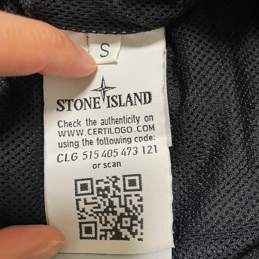 STONE  ナイロンメタル ジップオーバーシャツ BLACK