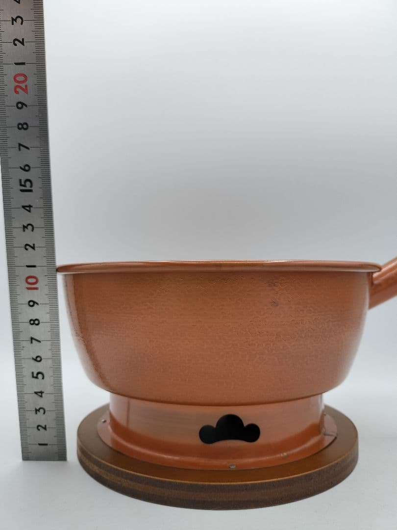 c872 台付十能火起こしセット ステンレス 茶道具 古物