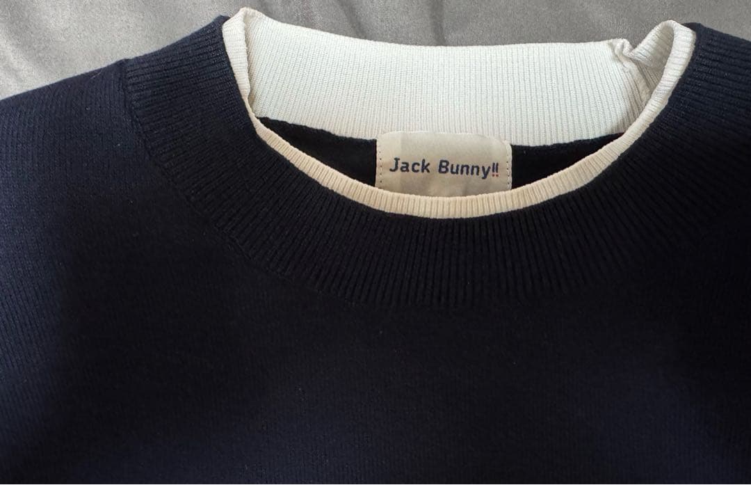 Jack Bunny!! ジャックバニー トップス ネイビー＆ホワイト 激安！