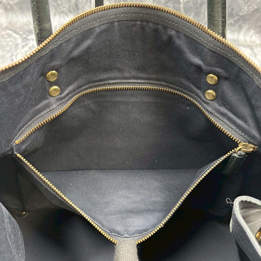 美品 ソメスサドル ビジネスバッグ オールレザー 大容量 ブラック