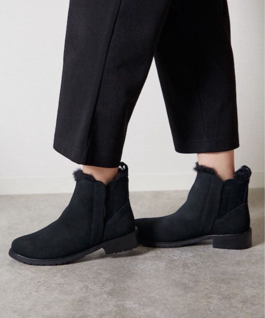 【美品】EMU Australia Pioneer サイドゴアブーツ 25cm黒