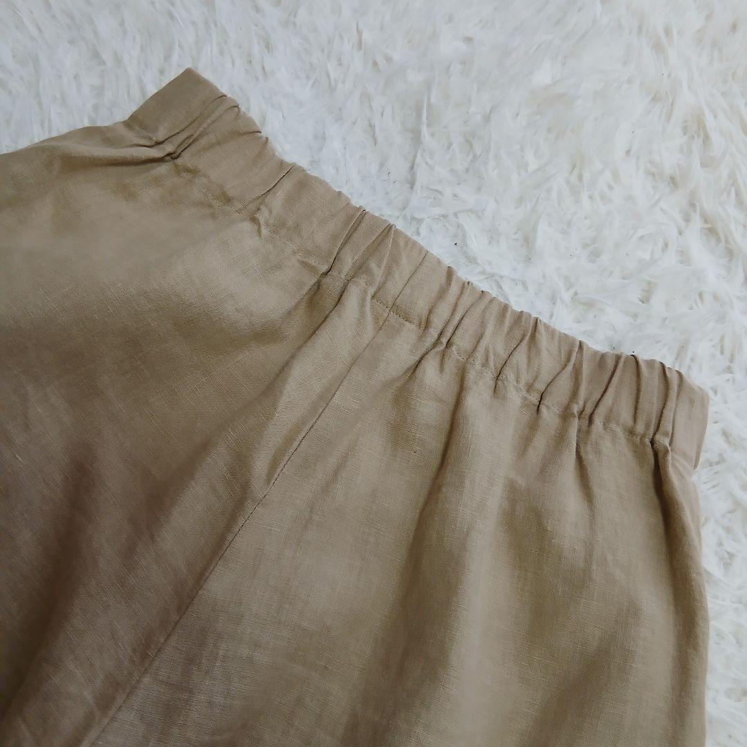 【nume】パラスパレス　ヌメ　リネン100％　ガウチョ　ワイドパンツ