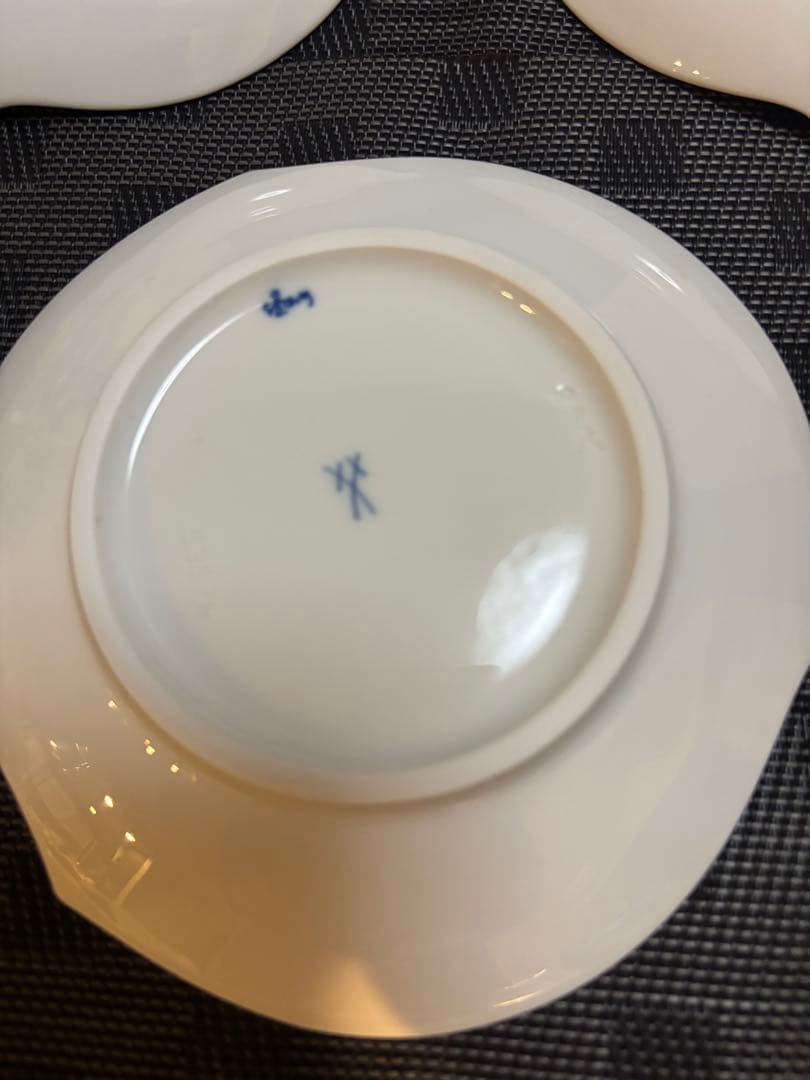 ３点セット 新品 Meissen マイセン ブルーオーキッド 取り皿 プレート