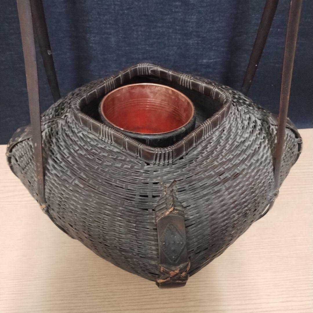 唐物 竹製 花入れ