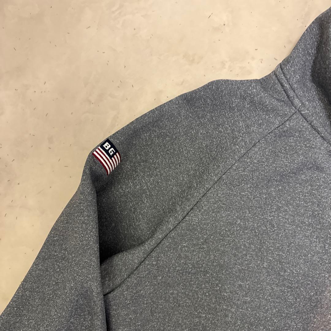 BRIEFING 中フリースジャケット グレーMサイズ