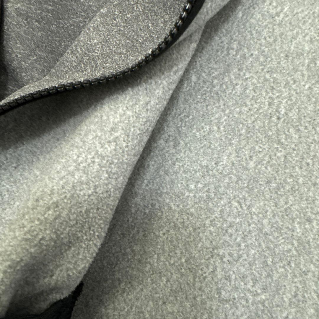 BRIEFING 中フリースジャケット グレーMサイズ