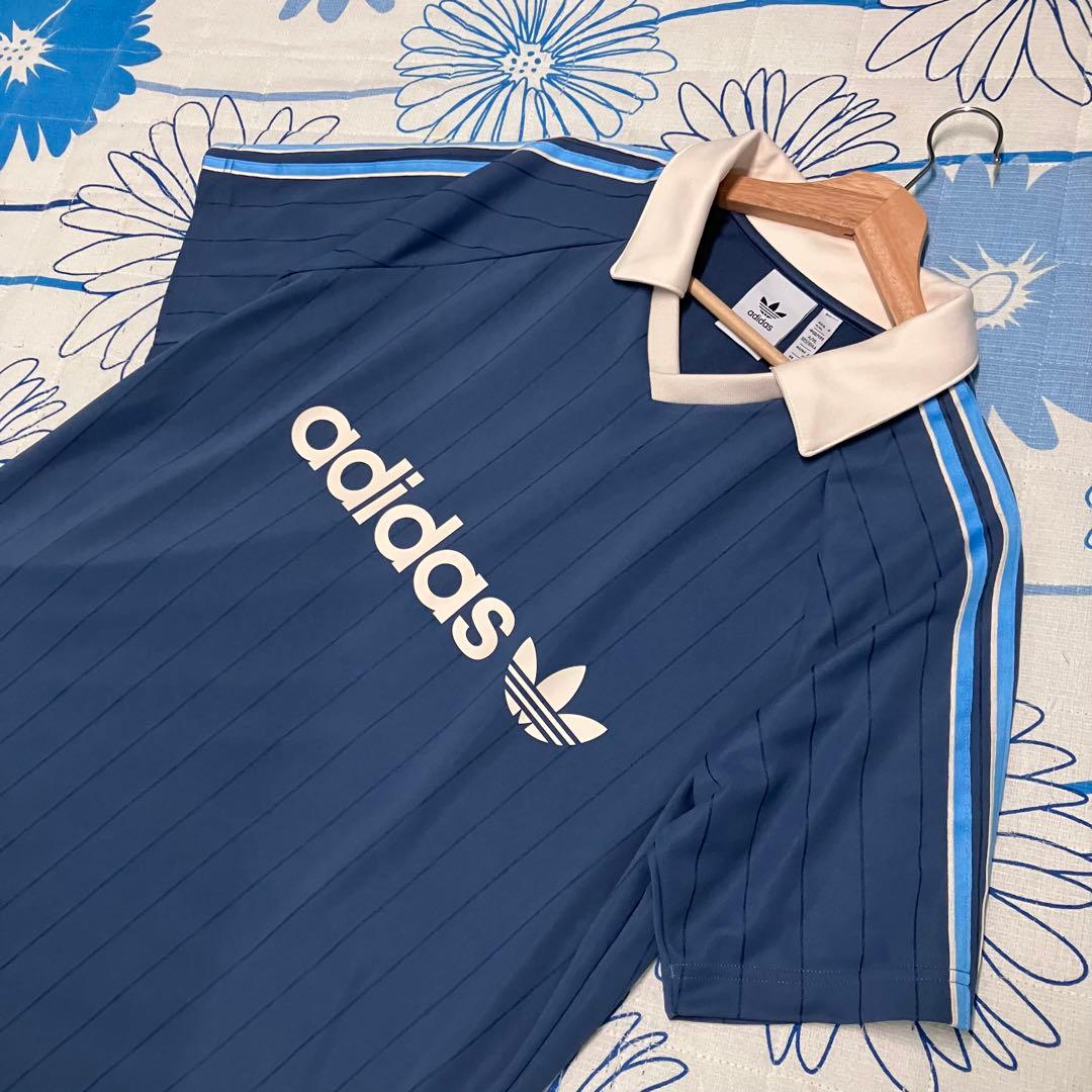 【希少】adidas Originalsピンストライプ　ジャージー　ゲームシャツ