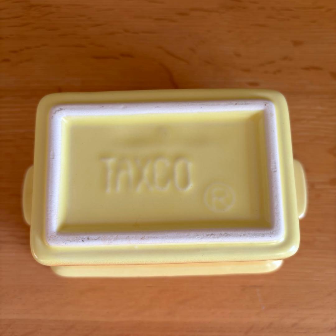 希少 新品未使用 TAXCO ヴィンテージ 陶器製 テリーヌ 型クリームオレンジ