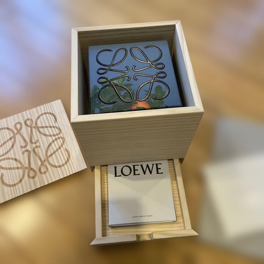 LOEWE アロマキャンドル 木製ボックス付き