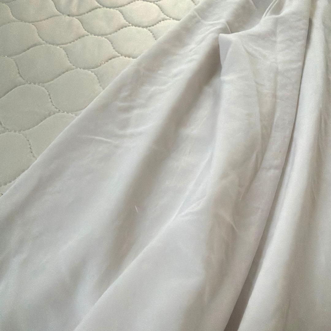 BEARDSLEYビアズリー　後ろドレープTブラウス　ホワイト