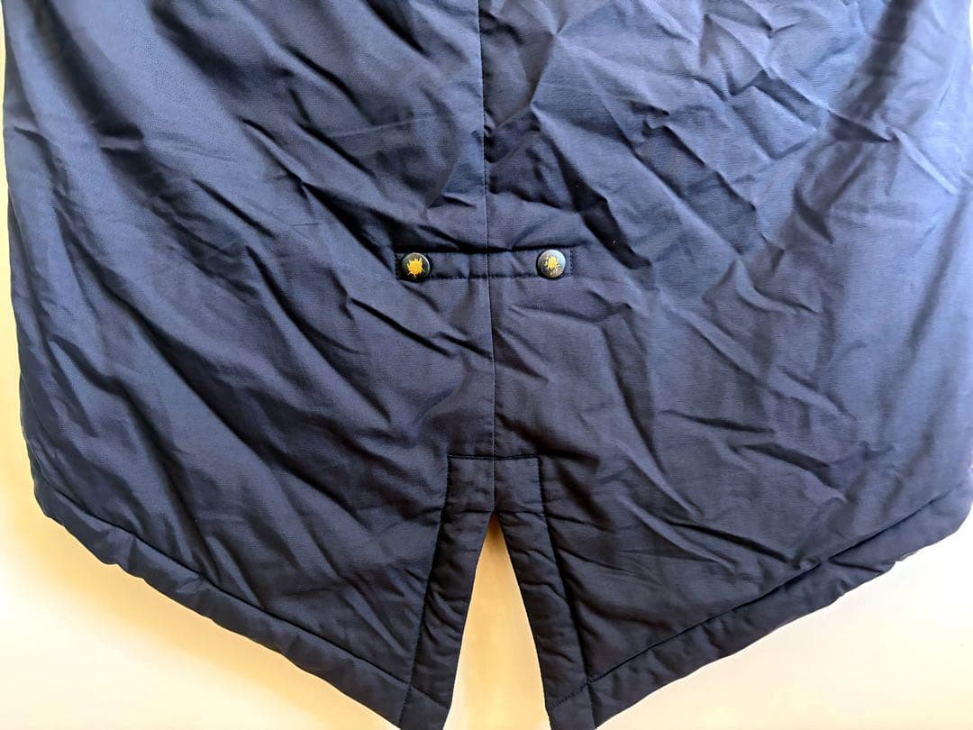 アンダーアーマー　UAロングコート　ベンチコート　アウター　M ネイビー　紺色