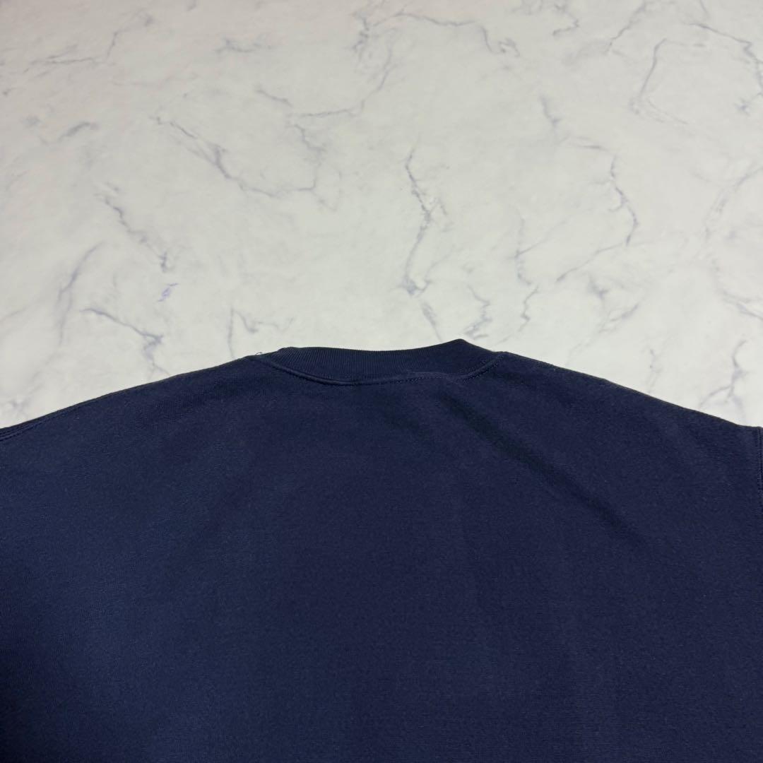 90's NIKE ナイキ USA製 スウェット トレーナー 刺繍ロゴ ネイビー