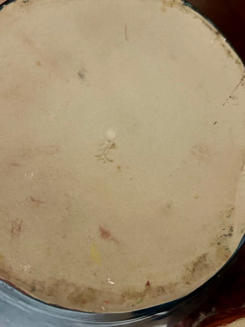 九谷焼　玉乗り獅子　魔除け　縁起物　金　赤