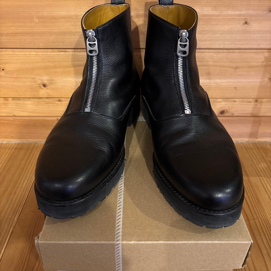 Tomo&Co COW LEATHER BOOTS BLK28 美品