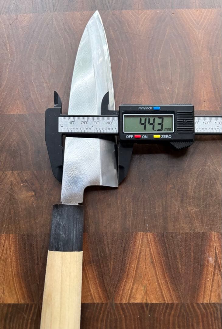 堺打刃物　出刃　170mm 6寸　包丁　薄口　舟行　和包丁　未使用　白鋼