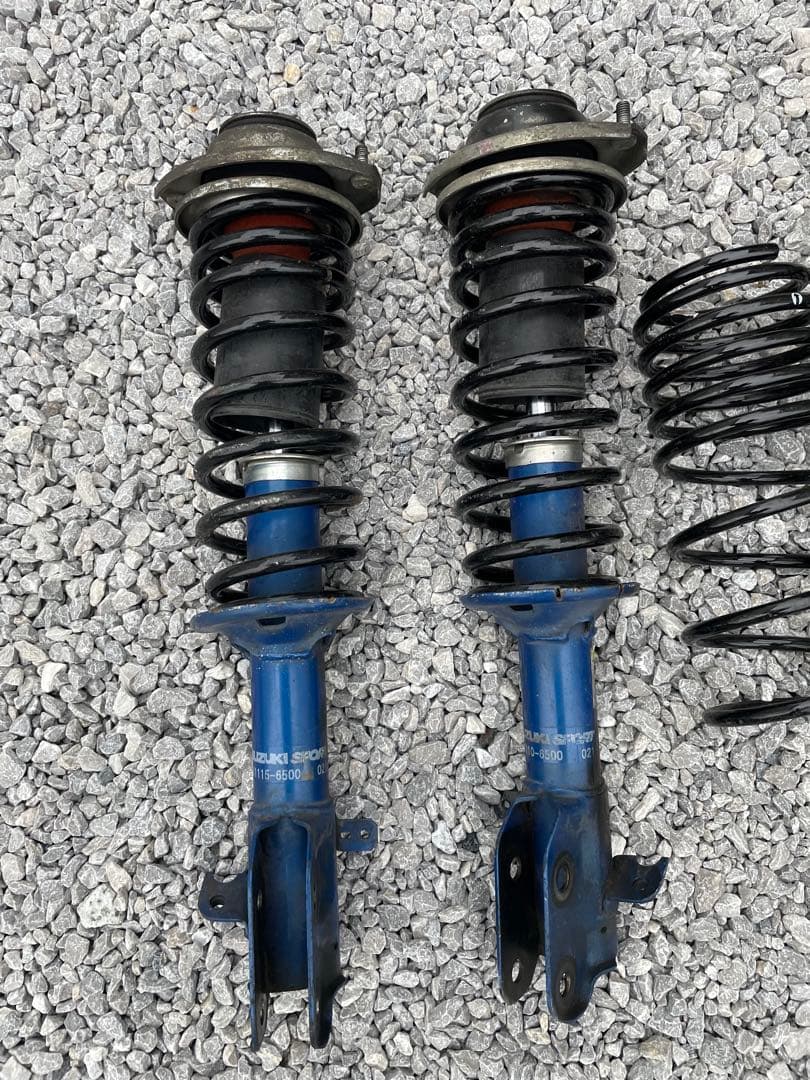 ha 22スズキスポーツサスペンション 4本ローダウンサスほぼ新品スプリング付き