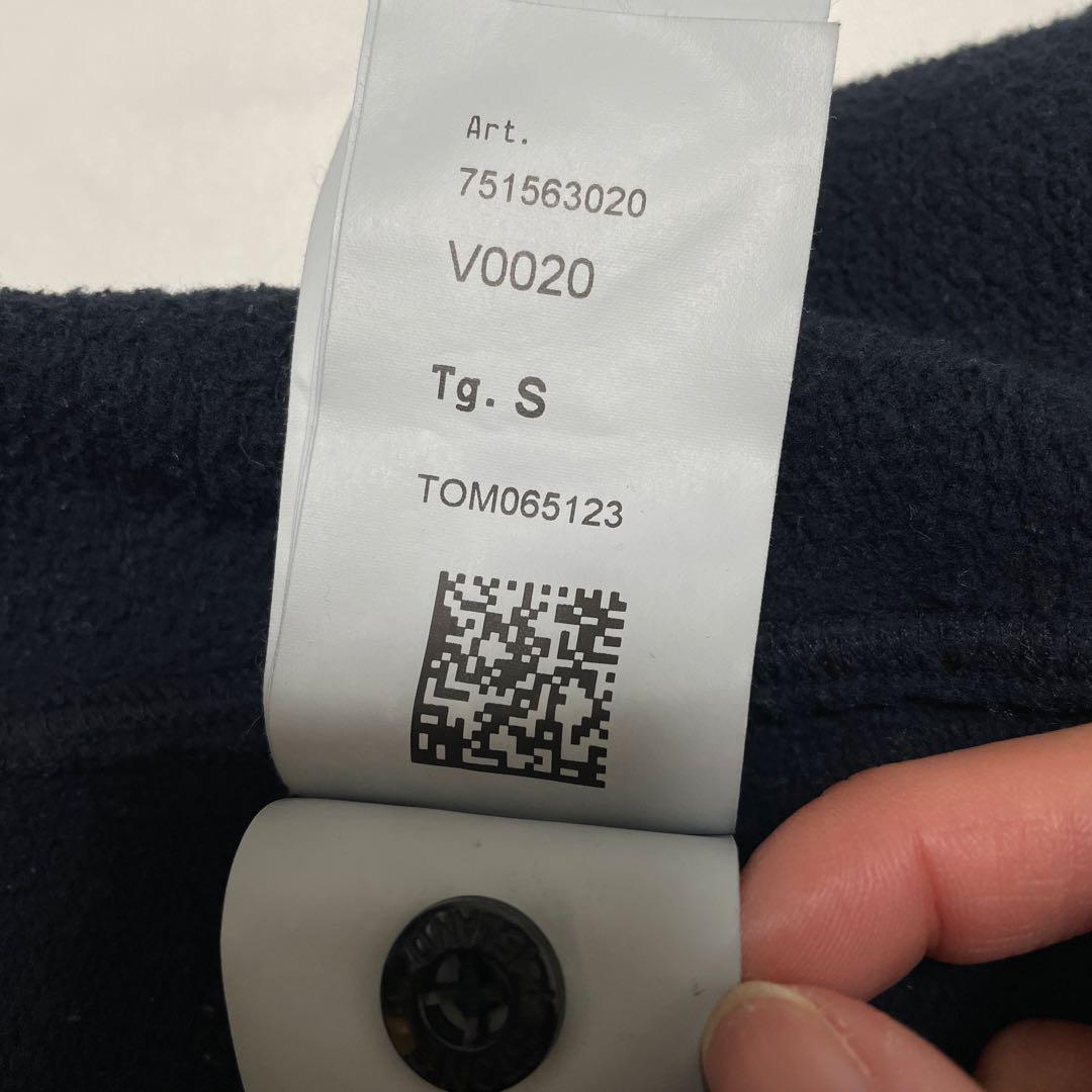 STONE  コットン　クルーネック　トレーナー　ネイビー　Sサイズ