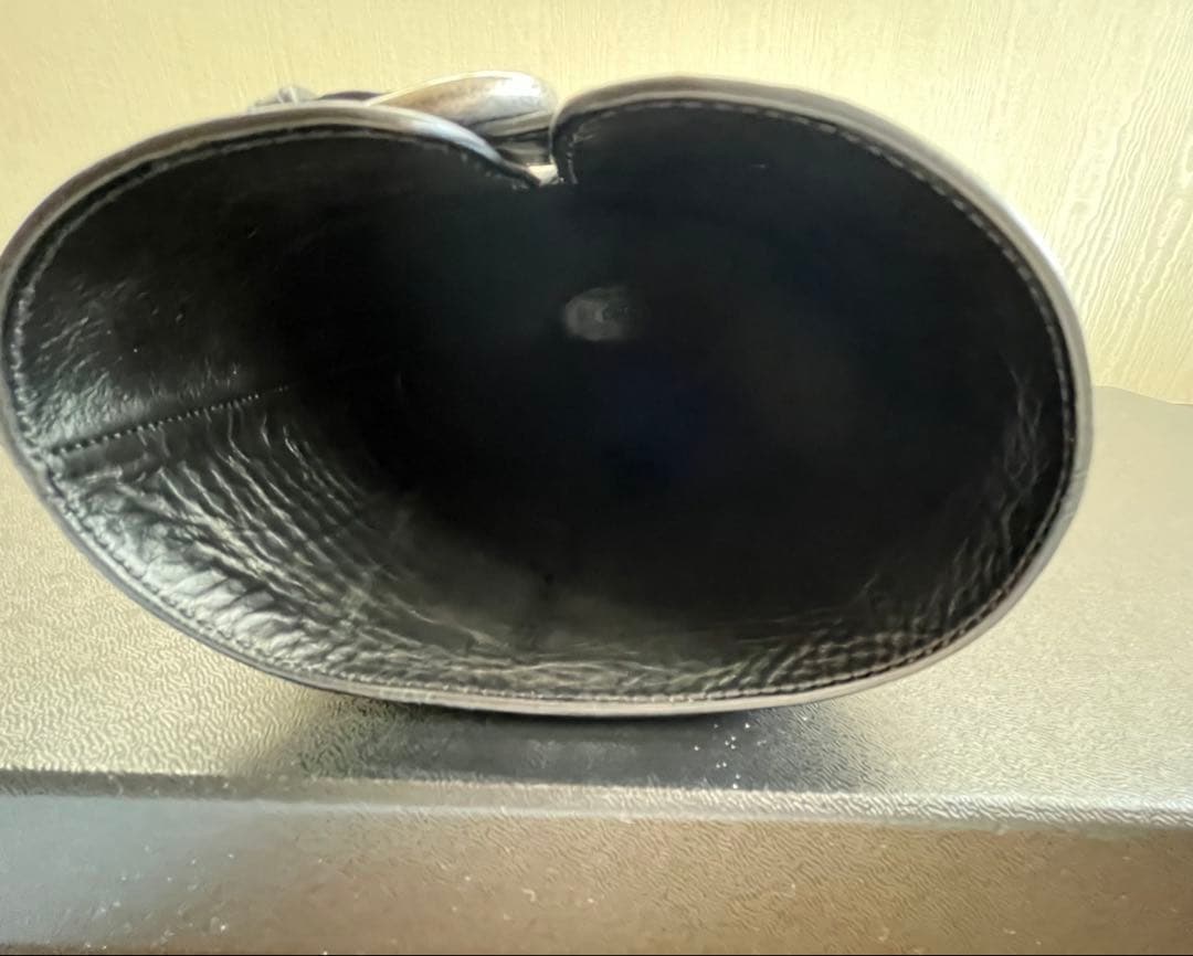 CHANEL シャネル バックルベルト カーフスキン ブラック ハイブーツ 38