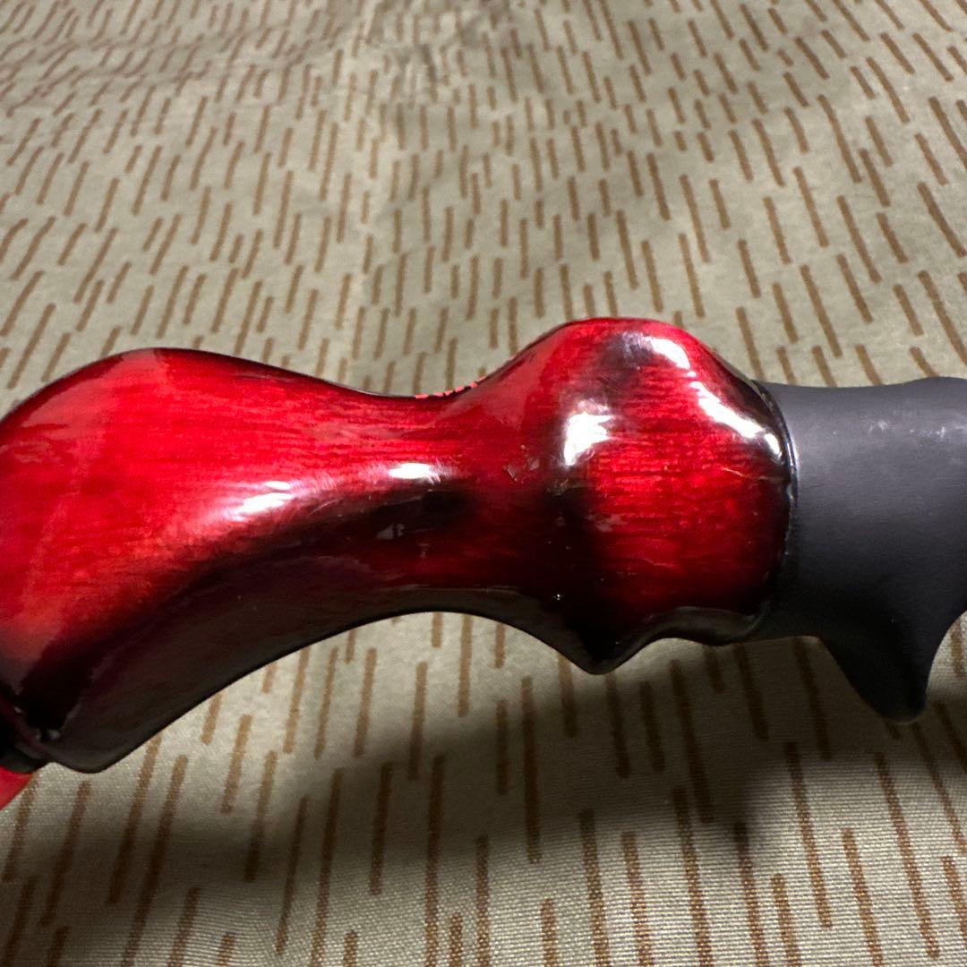 こーちゃん　　パワフルワーカーグリップ TYPE1 赤黒 ベイト カスタム