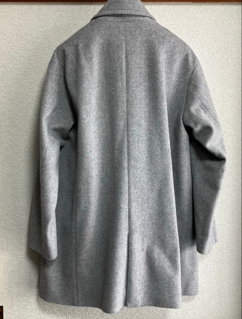 Reflect ミドル丈Pコート　ライトグレー