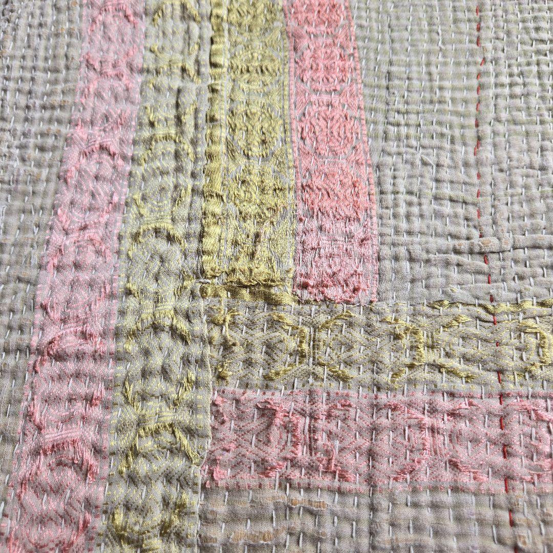 大判サイズ ヴィンテージラリーキルト カンタキルト オールドカンタ④