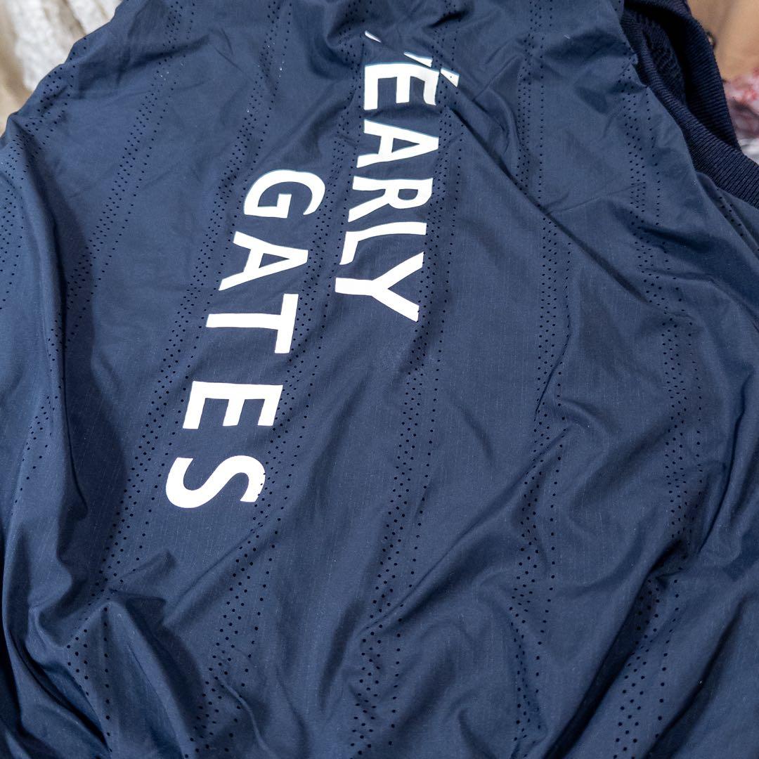 PEARLY GATES 変形チェックスタンドネックベスト レディース