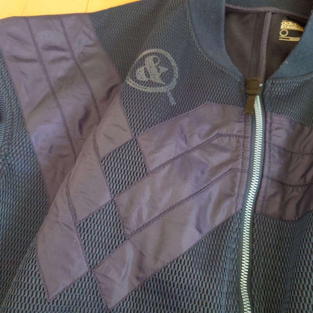 アディダススタンダード19　ジャケット　ネイビー　b147