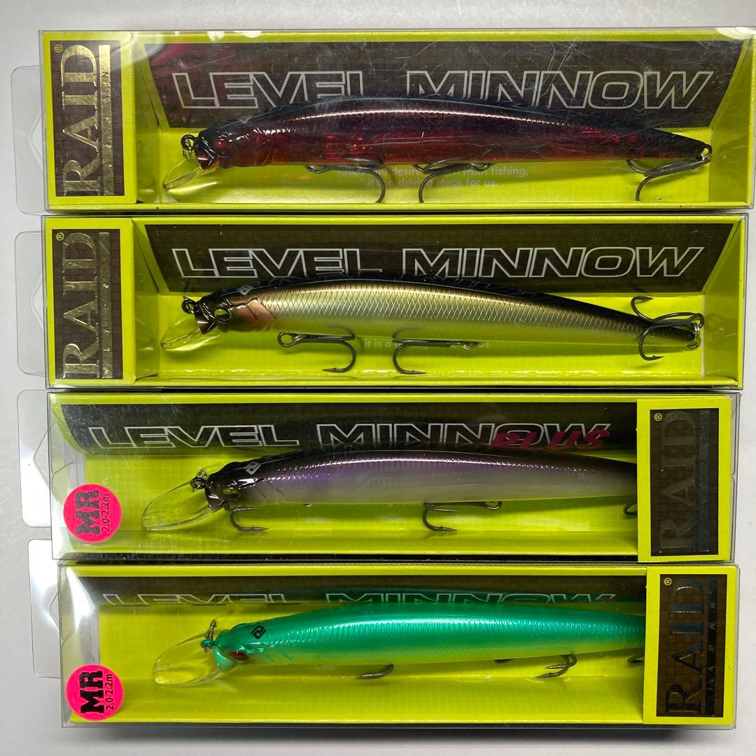 【新品】レイドジャパン　レベルミノー／プラス ２タイプ 4セット