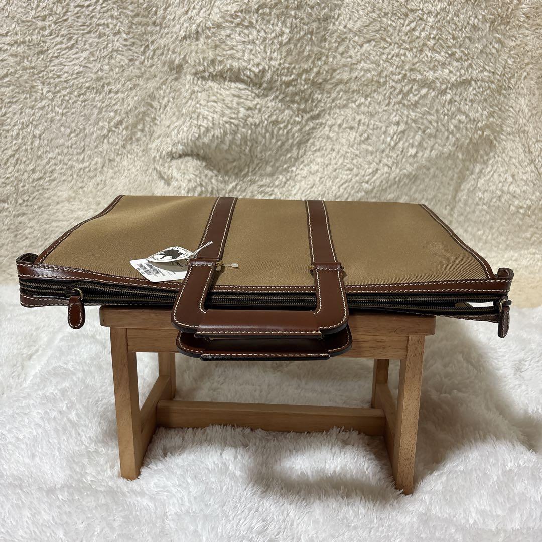 【新品】ハンティングワールド 高級ビジネスバッグ タグ付き 2WAY A4収納可