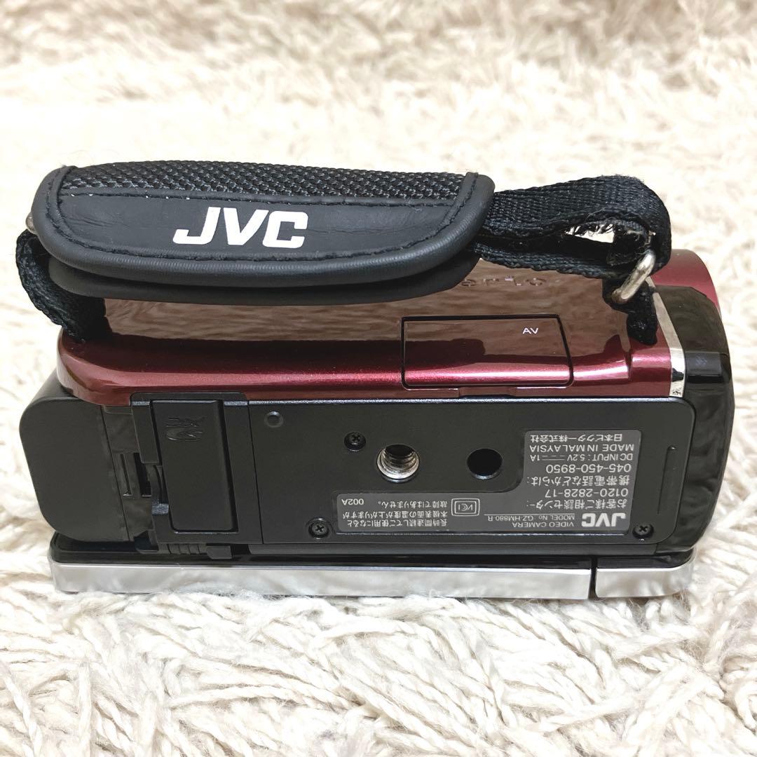 【美品】JVC Everio GZ-HM880 赤 バッテリー3個付き
