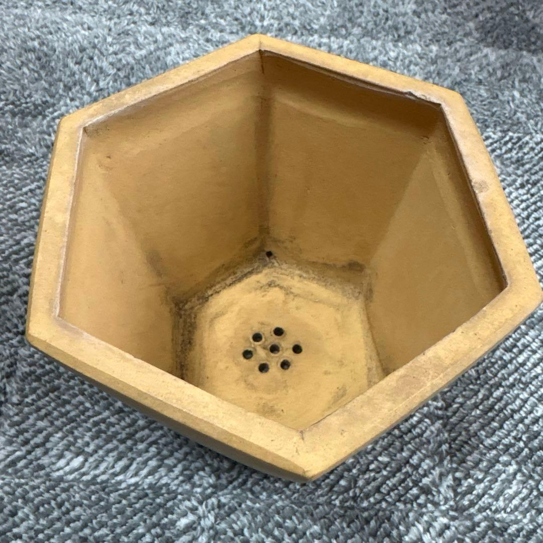 中国鉢2点セット！　刻印入りと針彫りの支那鉢　盆栽